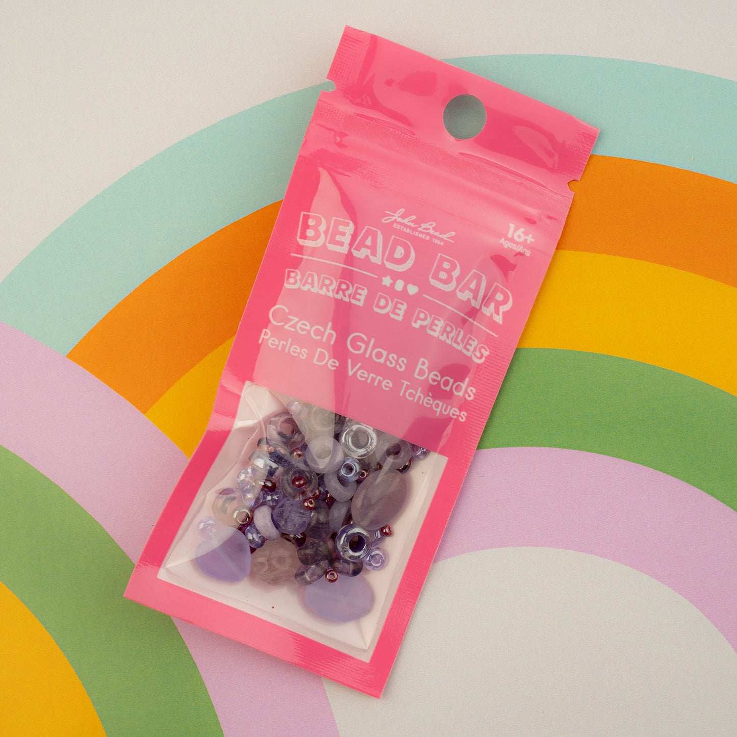 Czech Glass Beads Mix - Purple 20g