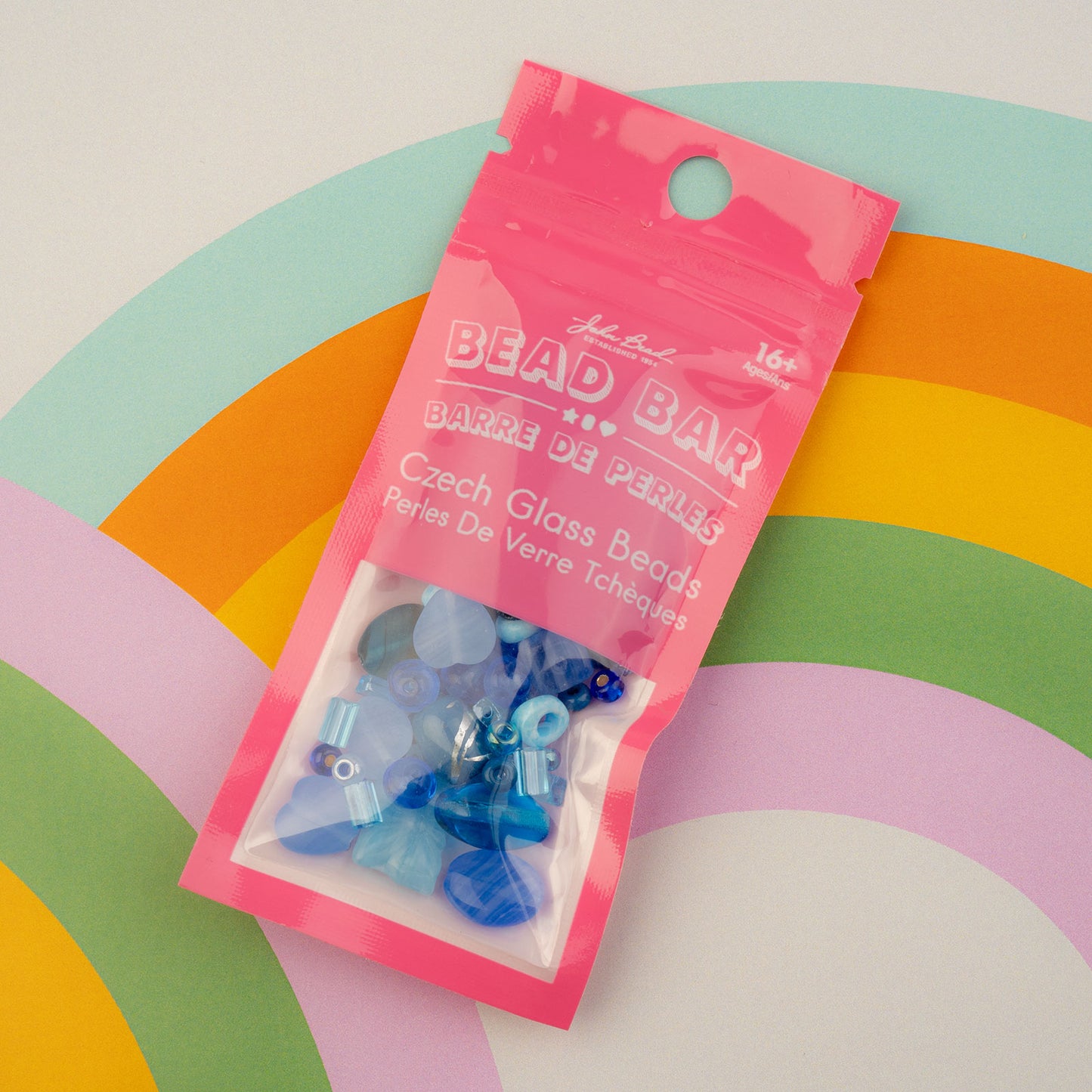 Czech Glass Beads Mix - Blue 20g