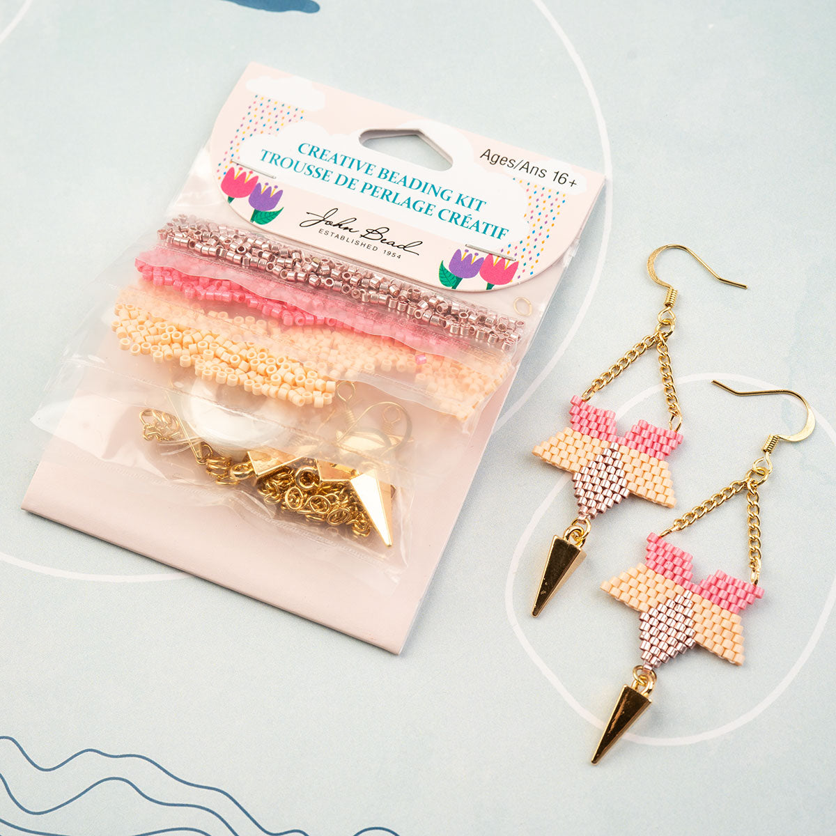 Glass Bead Kit -Stargazer Lily