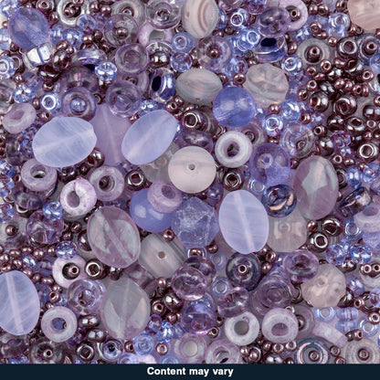 Czech Glass Beads Mix - Purple 20g