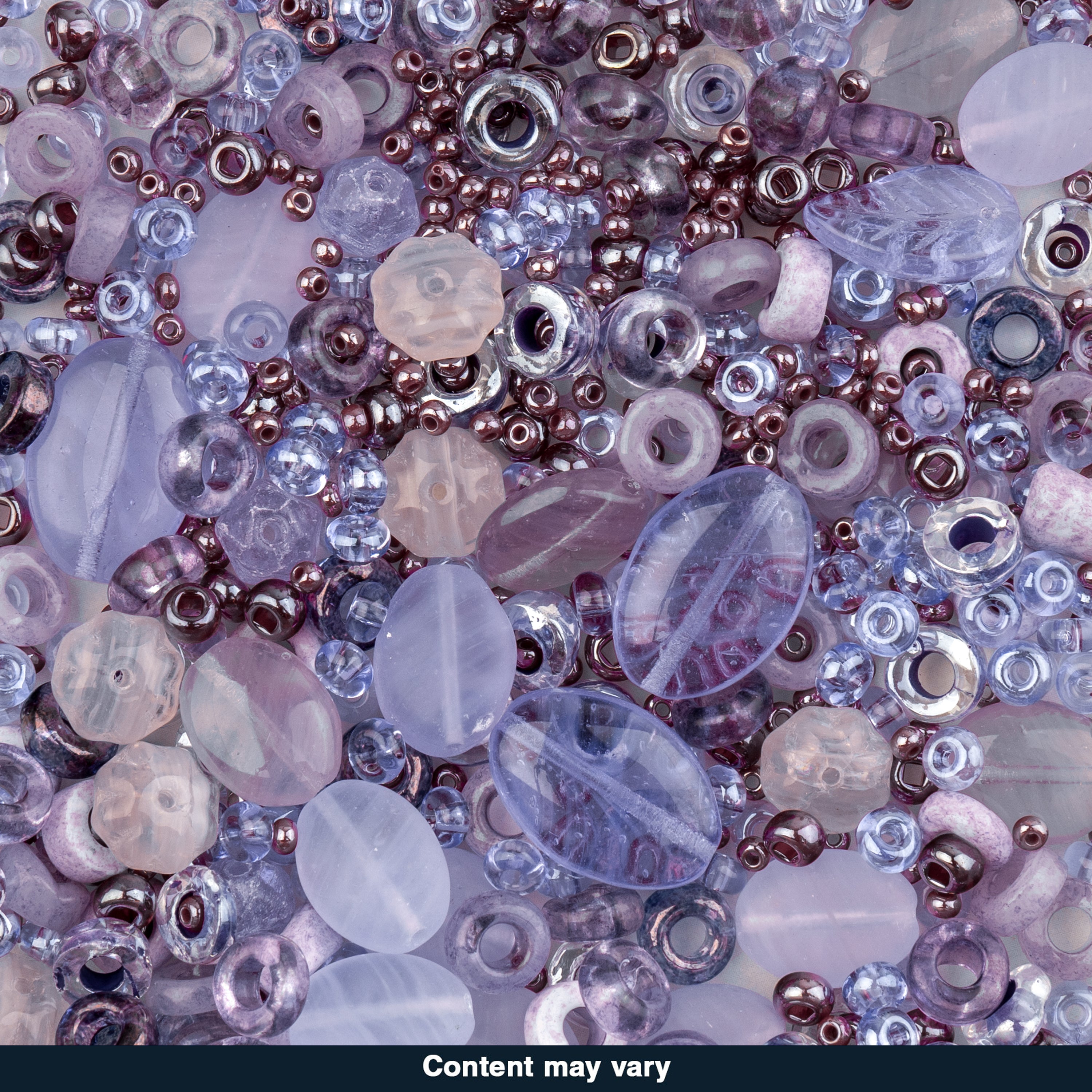 Czech Glass Beads Mix - Purple 20g
