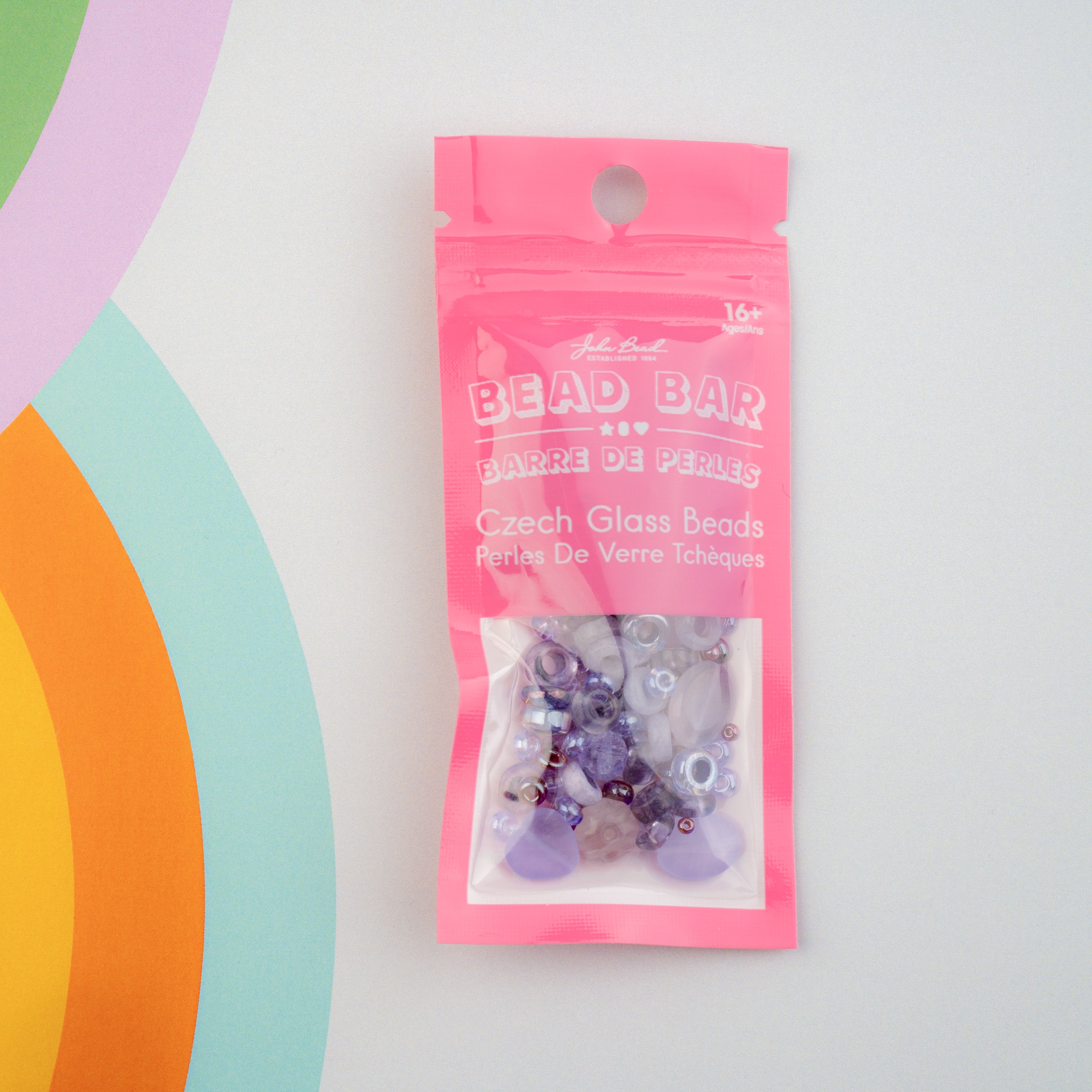 Czech Glass Beads Mix - Purple 20g