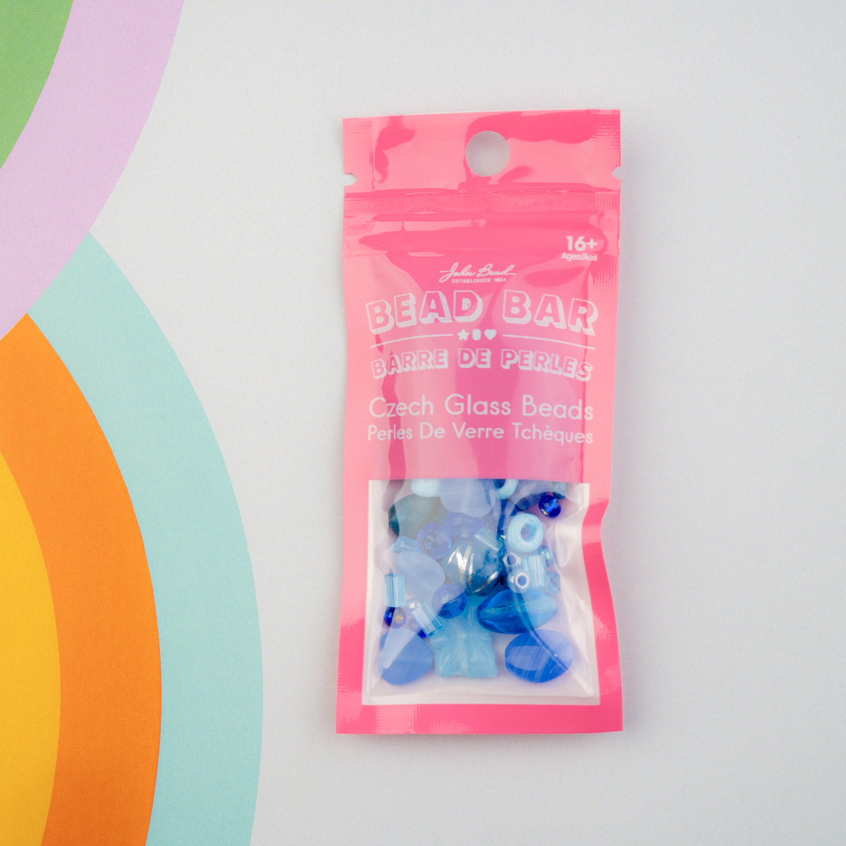 Czech Glass Beads Mix - Blue 20g