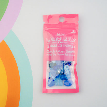 Czech Glass Beads Mix - Blue 20g